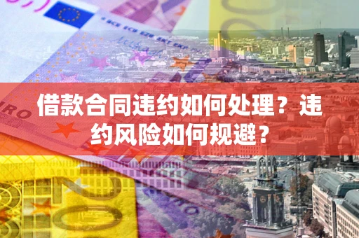 武汉借款合同违约如何处理？违约风险如何规避？