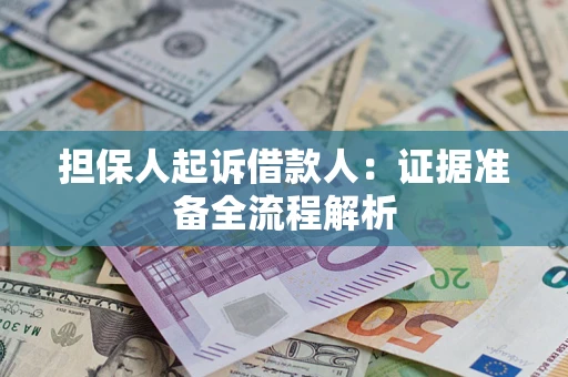 武汉担保人起诉借款人：证据准备全流程解析