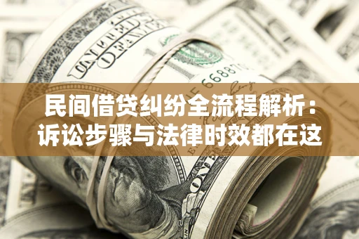 武汉民间借贷纠纷全流程解析：诉讼步骤与法律时效都在这儿了