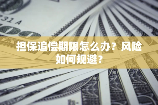 武汉担保追偿期限怎么办？风险如何规避？