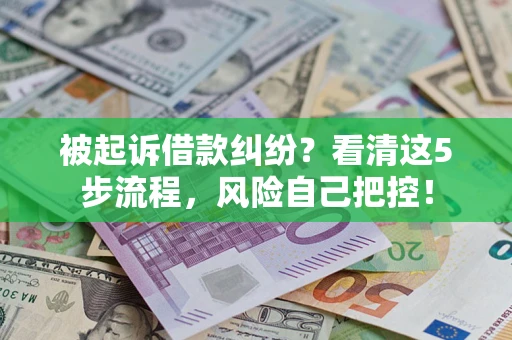 武汉被起诉借款纠纷？看清这5步流程，风险自己把控！